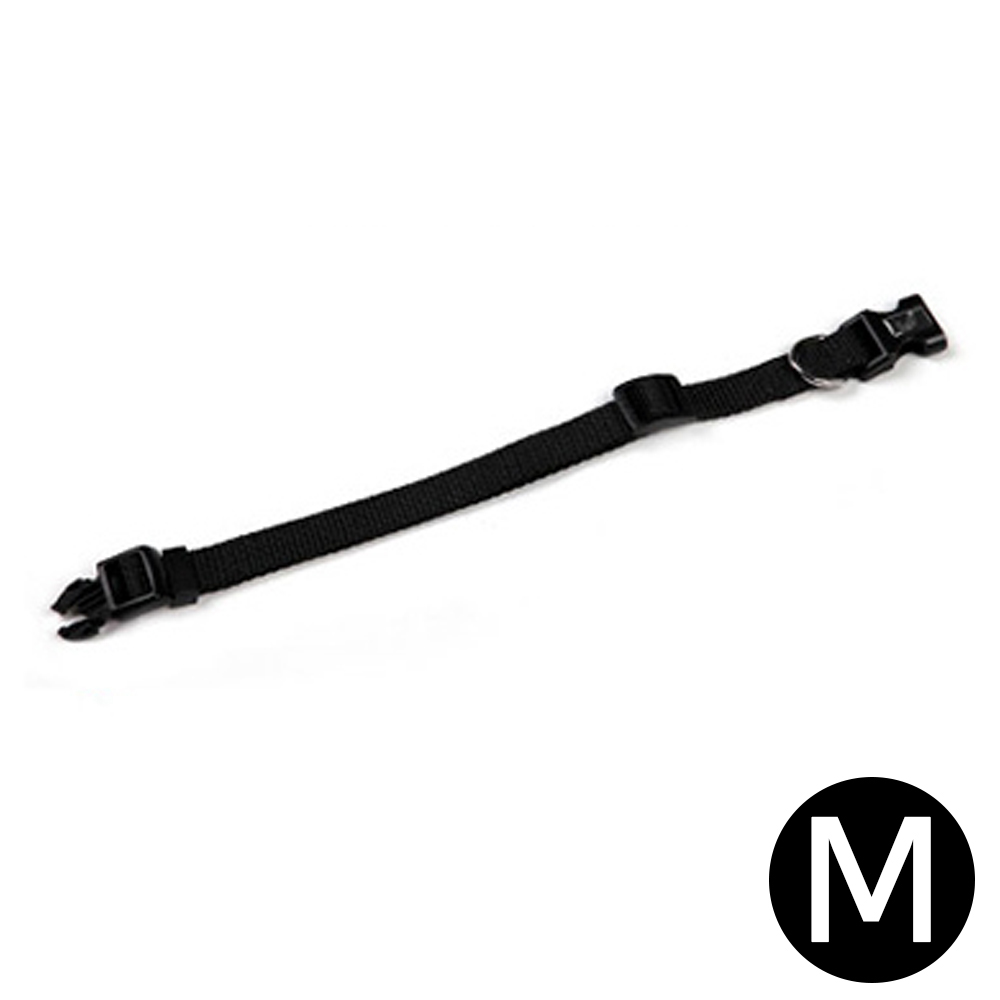 퍼피헛 강아지 목줄 15mm (블랙) (M)