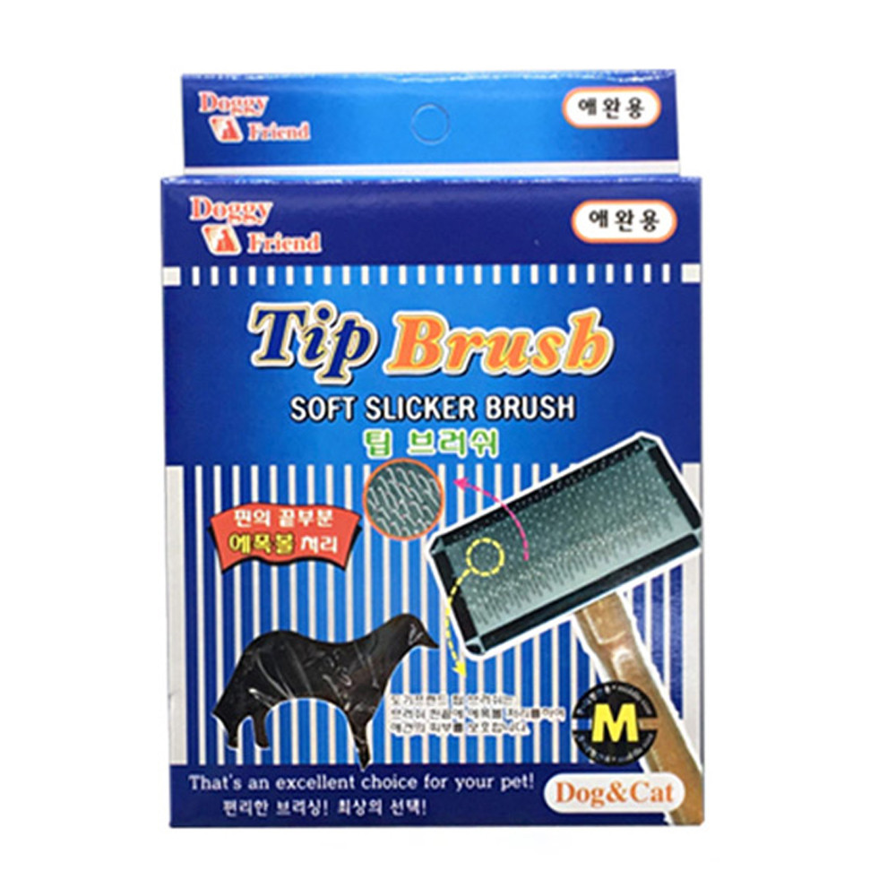 도기프렌드 강아지 빗 팁슬리커 브러쉬 (일반형) (M)