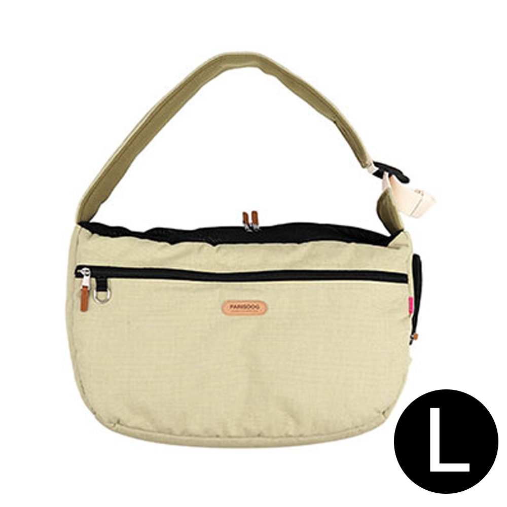 패리스독 강아지이동가방 디어마이 슬링백 (베이지) (L)