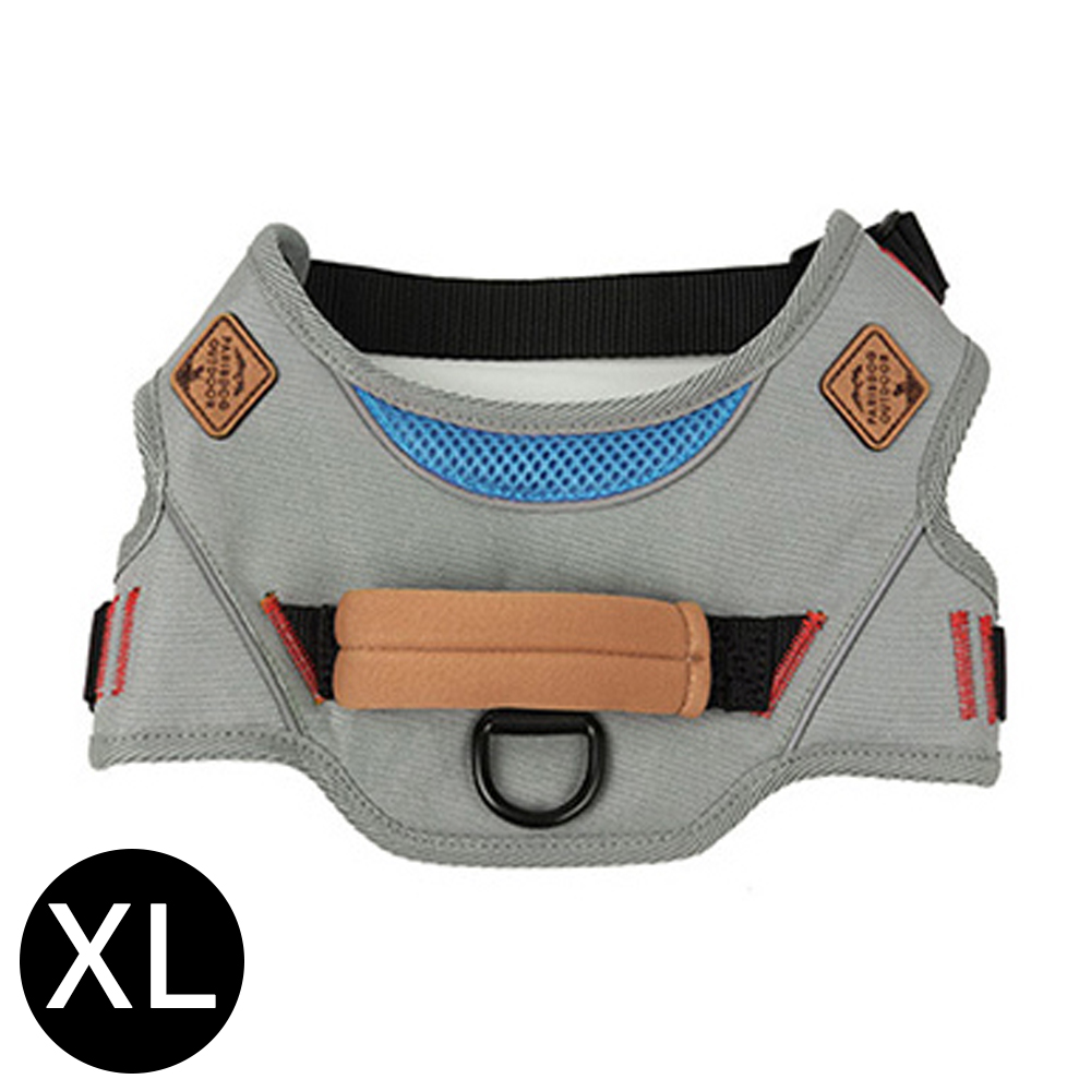 패리스독 강아지 패리스독 아웃도어 하네스 (그레이) (XL)
