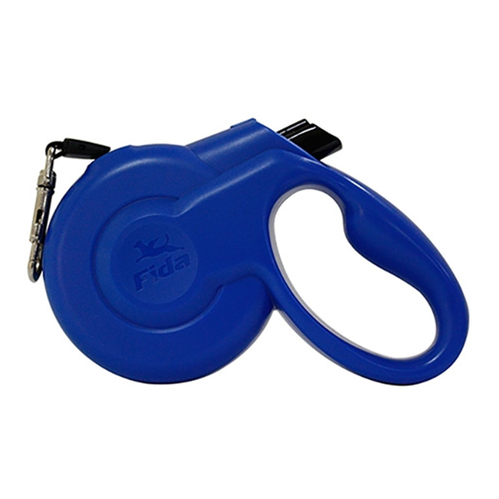 피다 강아지 심플 자동줄 (블루) (S) (5M.적용체중15kg까지)