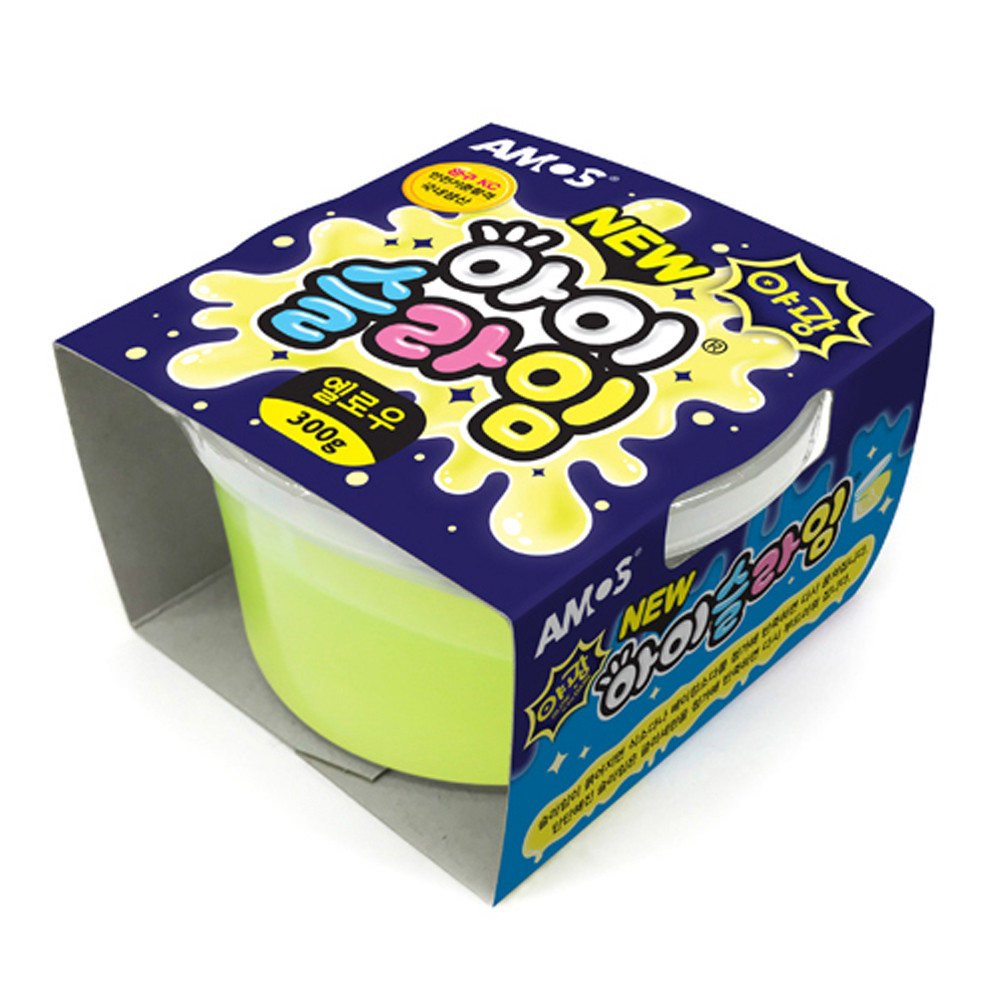 아모스 아이슬라임 야광 300g (야광옐로우)