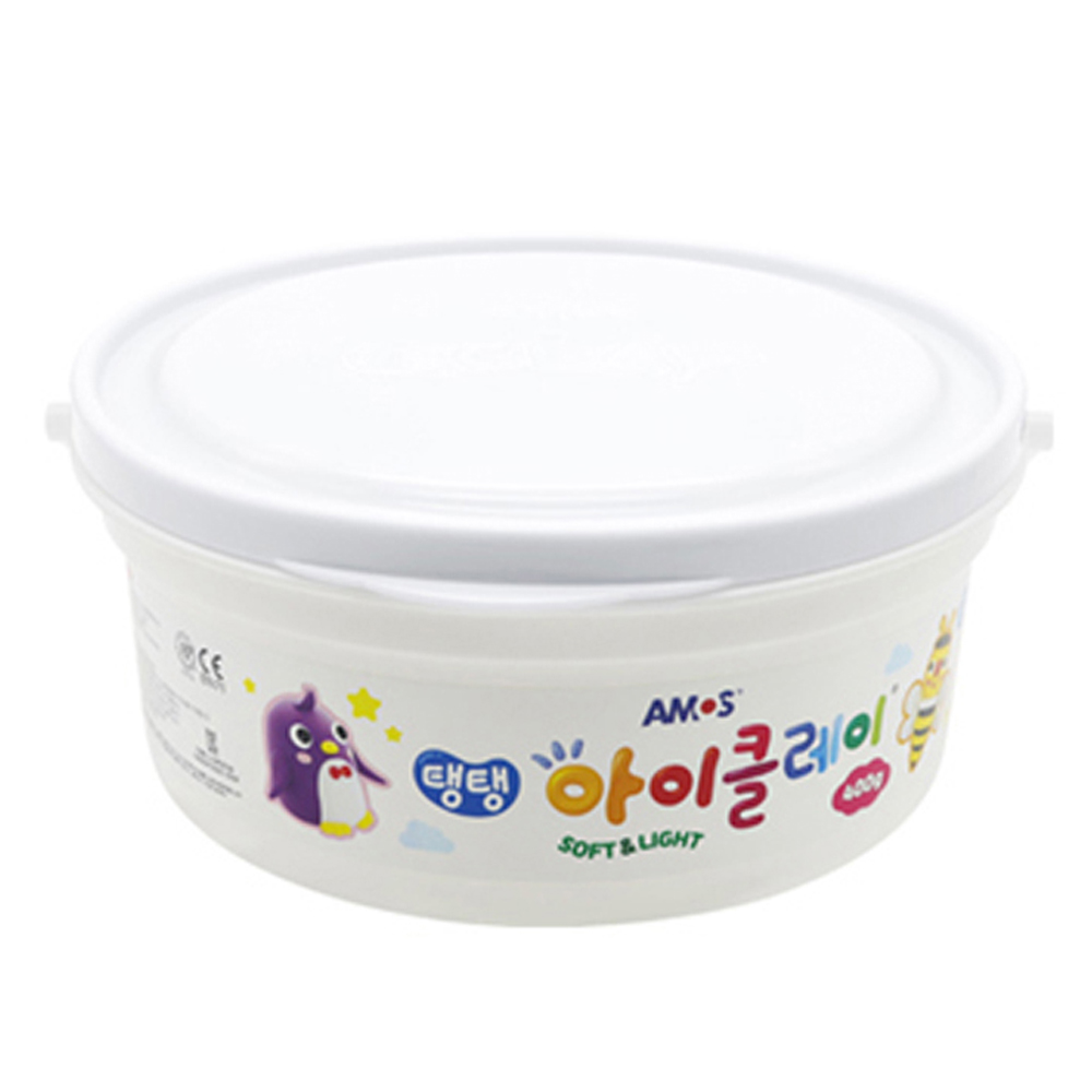 아모스 탱탱 아이클레이 대용량 버킷 400g (흰색)