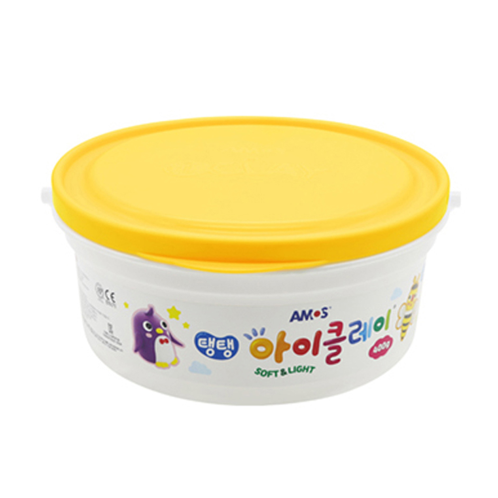 아모스 탱탱 아이클레이 대용량 버킷 400g (노랑)
