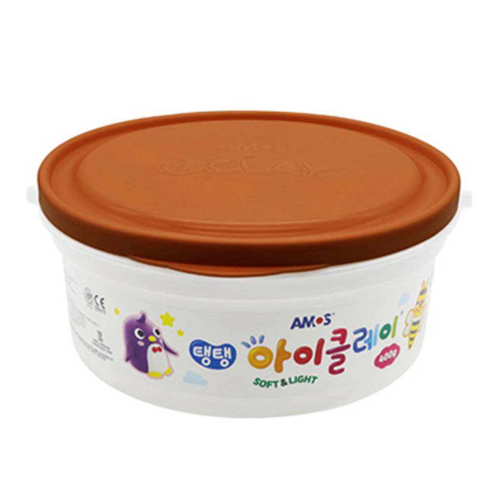 아모스 탱탱 아이클레이 대용량 버킷 400g (갈색)
