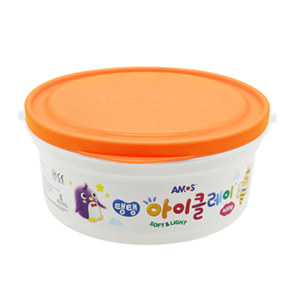 아모스 탱탱 아이클레이 대용량 버킷 400g (주황)