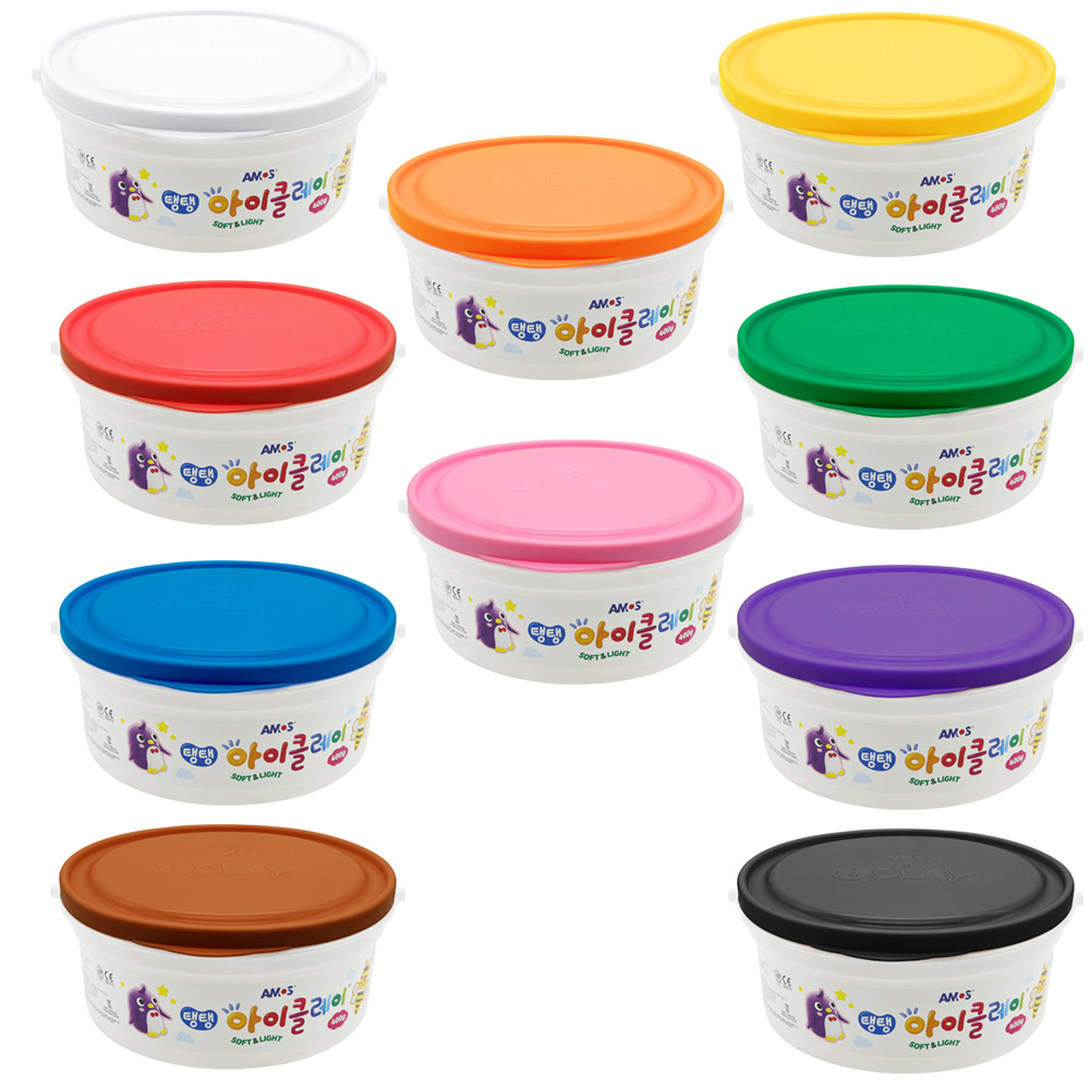 아모스 탱탱 아이클레이 대용량 버킷 400g (택1)
