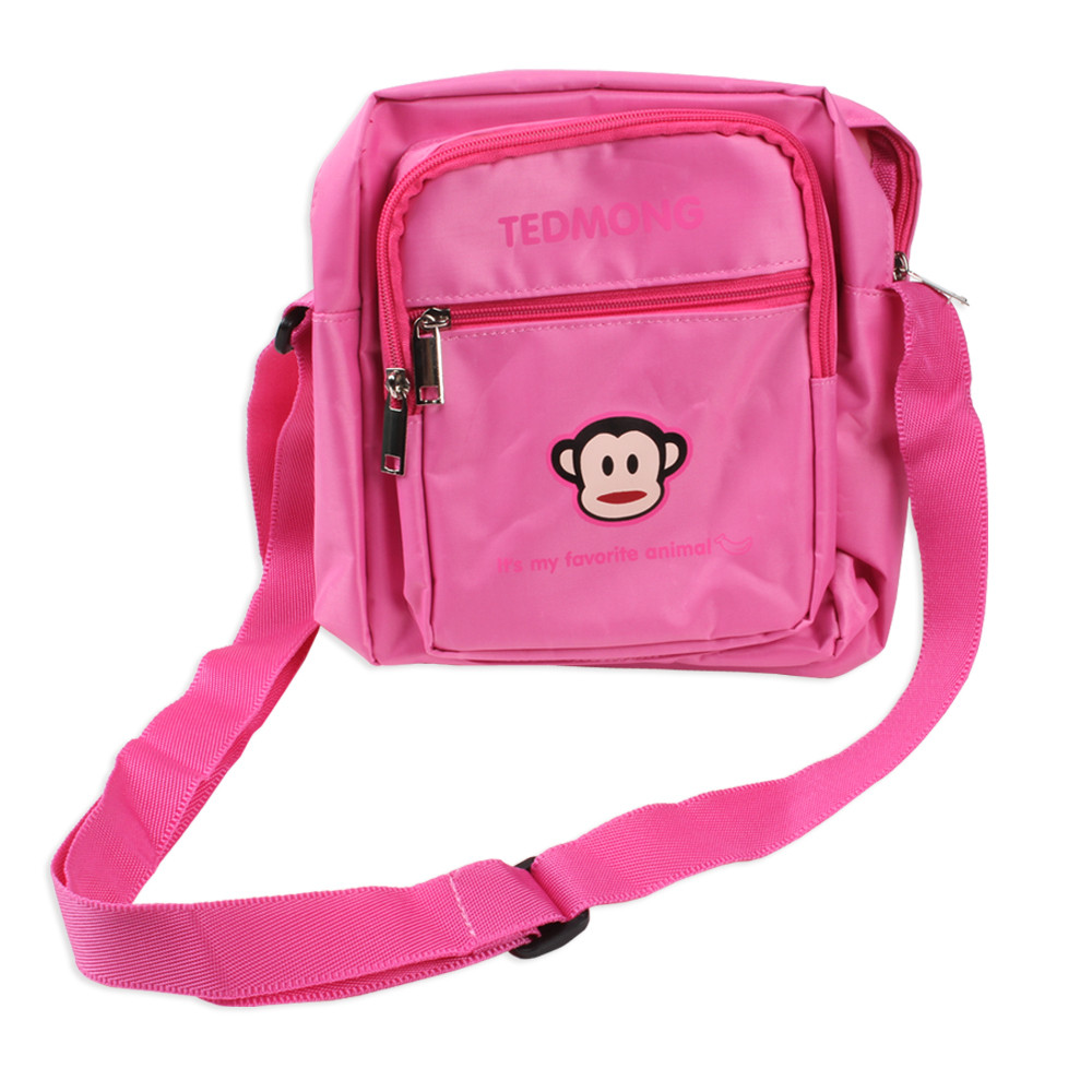 한정특가) 아망 테드몽 아동 크로스백 (핑크) 세로형 숄더백