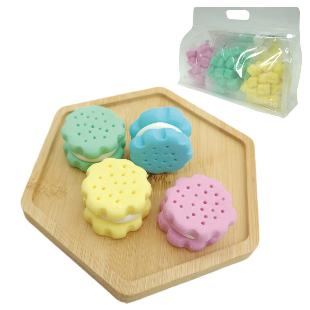 꼬메빔보 버블솝플레이 (비누찰흙) (향기) 비누클레이 쿠키샌드 (10인) 비누만들기