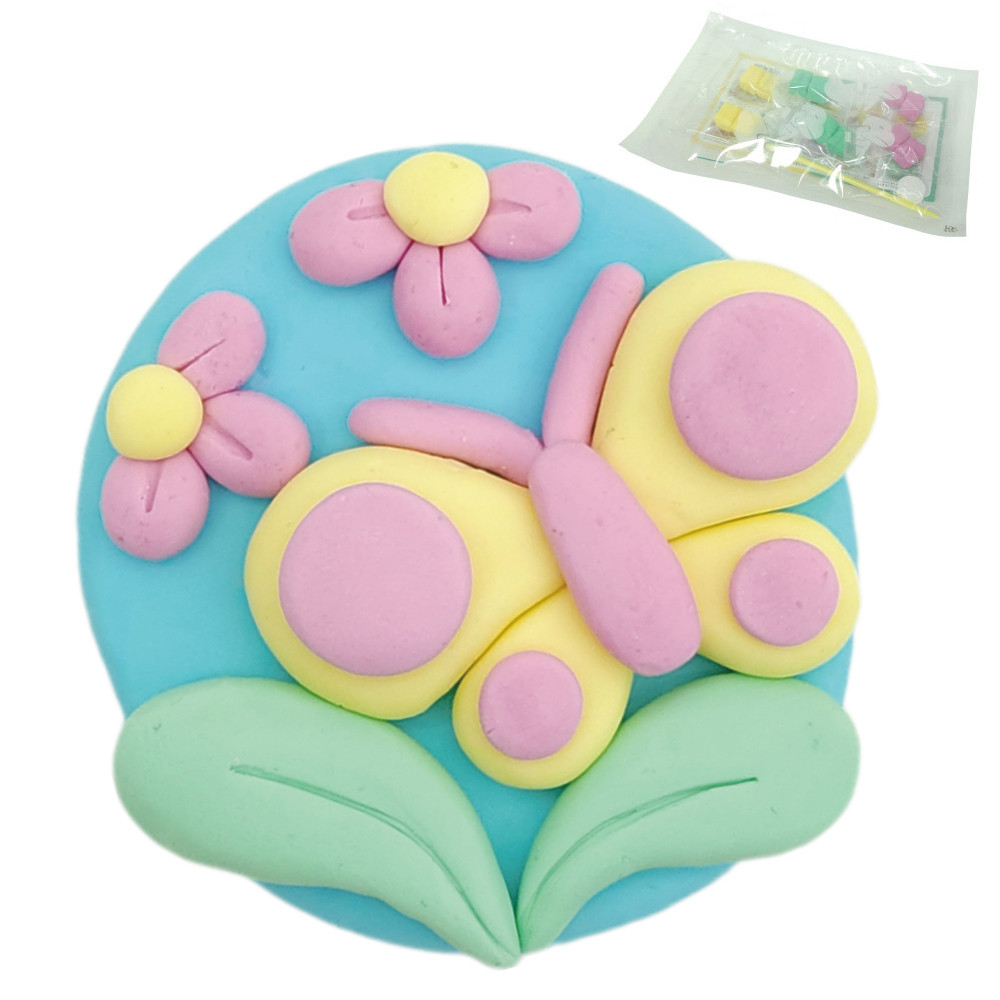 꼬메빔보 버블솝플레이 (비누찰흙) (향기) 비누클레이 봄과나비 (1인) 비누만들기