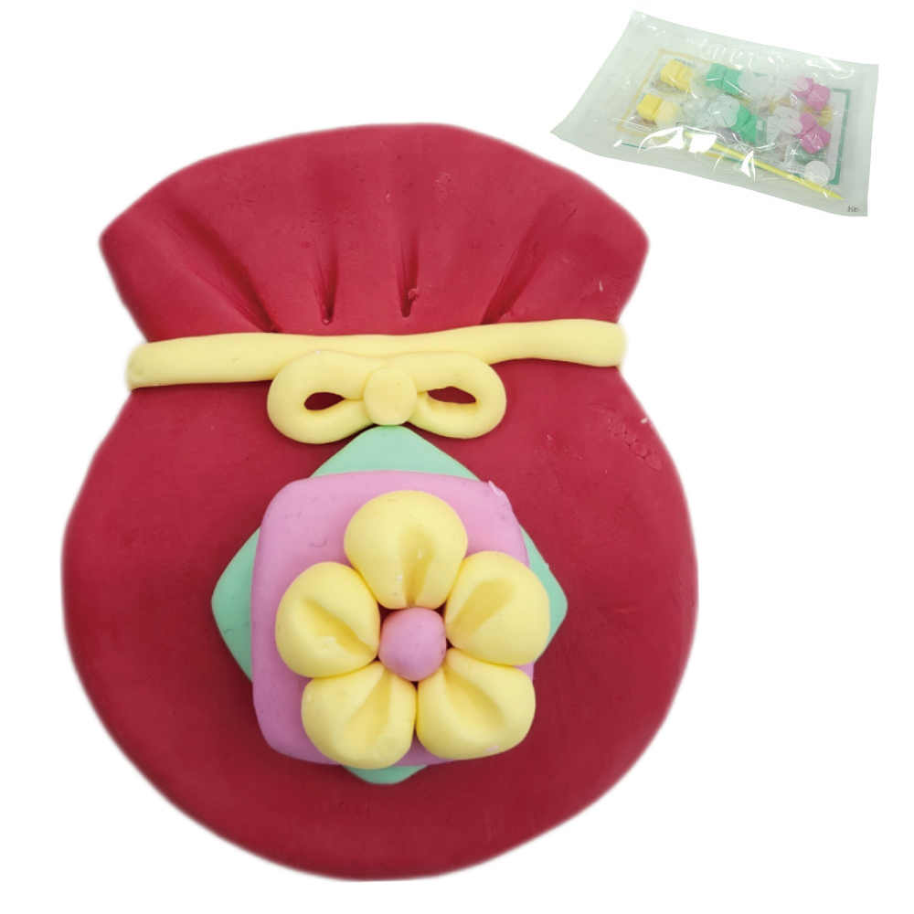 꼬메빔보 버블솝플레이 (비누찰흙) (향기) 비누클레이 복주머니 (1인) 비누만들기