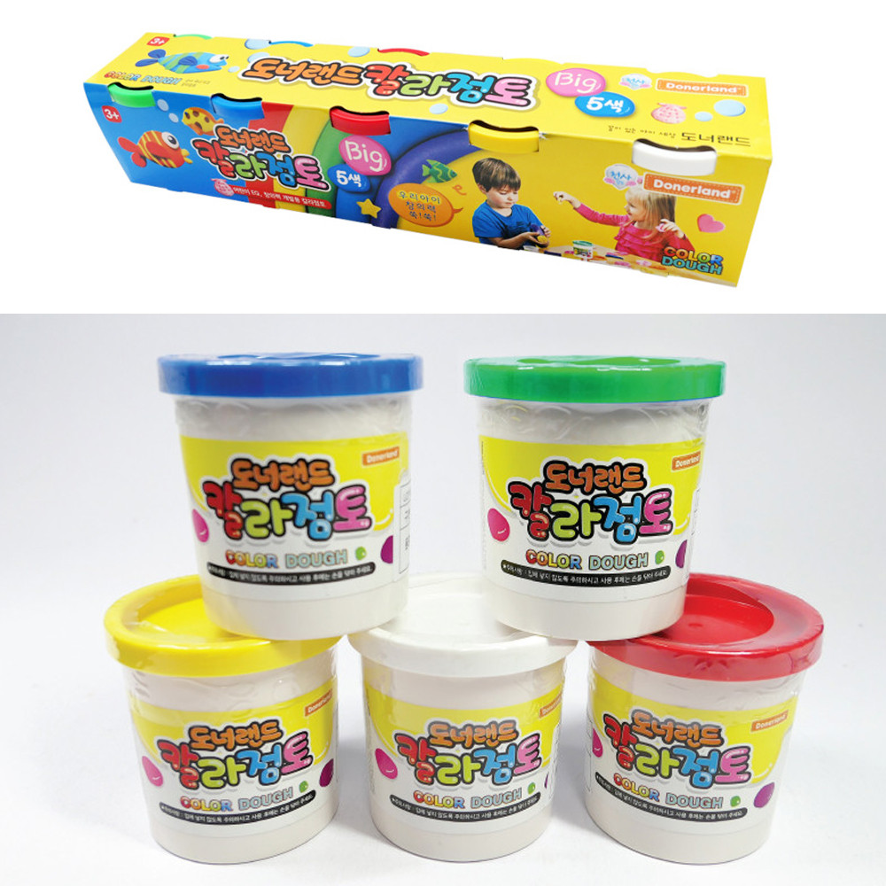 도너랜드 공작놀이 칼라점토 빅 5색