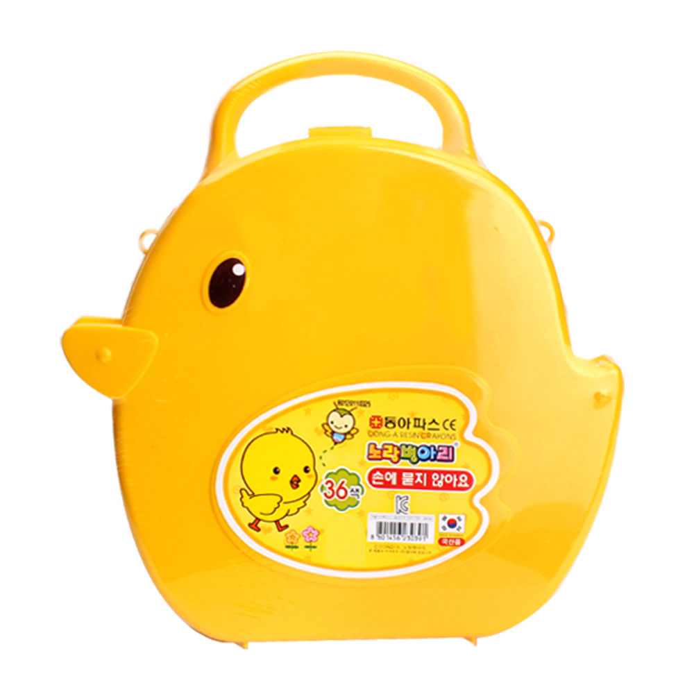 동아교재 노랑병아리 크레용 36색