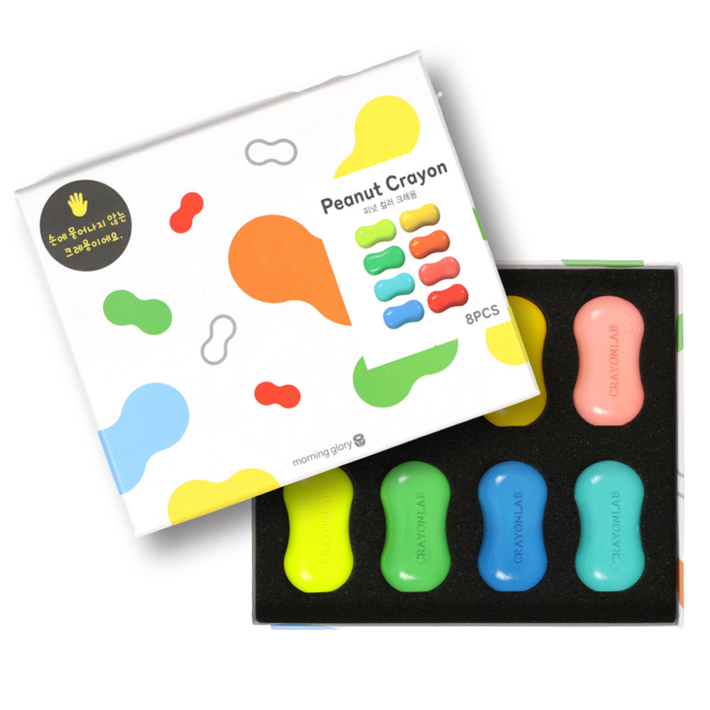 모닝글로리 피넛 컬러 크레용 (8색)