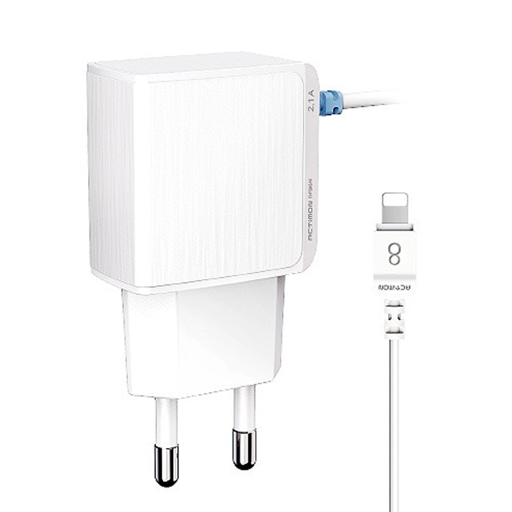 엑티몬 가정용고속충전기 가정용 충전기 2.1A 8핀 (MON-TC2-210-8P)