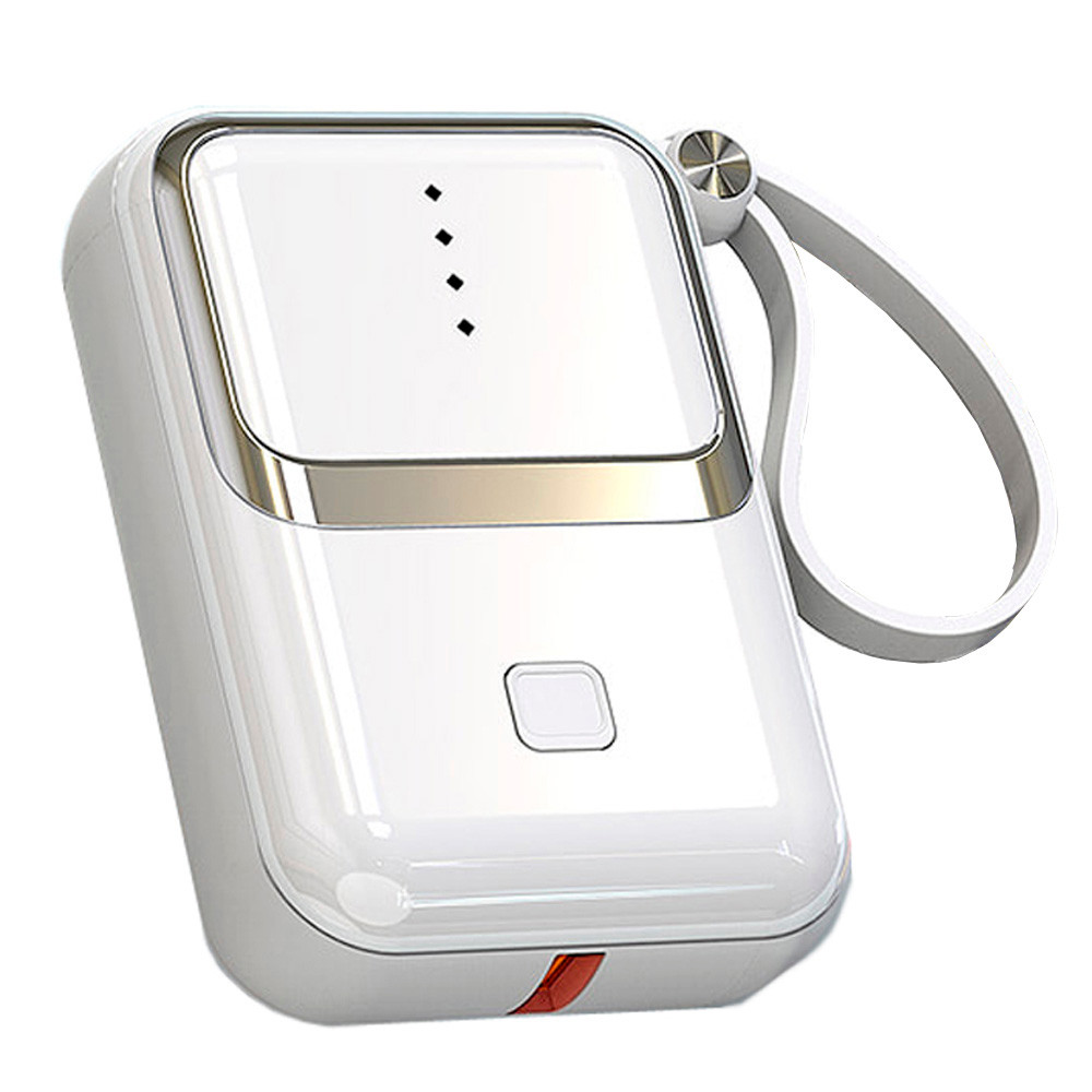 드리온 보조배터리 PD20W 고속 미니 보조배터리 10000mAh C타입 (서브 8핀 젠더) (화이트)