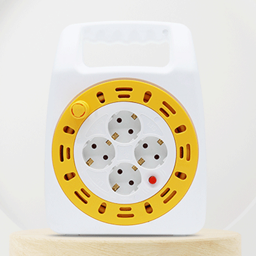 러그박스 손잡이 케이블박스 멀티탭 4구 20M 1.0SQ (WY) 이지콕 플러그 캠핑 접지 코드릴