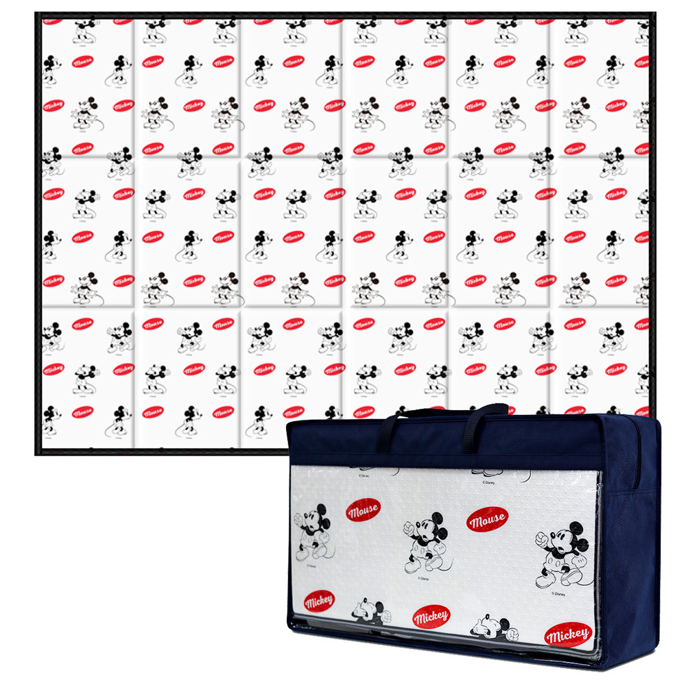 러그박스 미키마우스 3단 대형 프리미엄 캠핑 매트 (MKCMPW-224) 피크닉 방수 돗자리