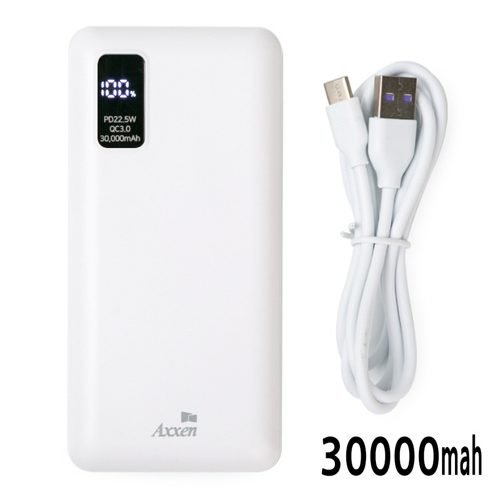 액센 PD 보조배터리 22.5W 30000mAh QC3.0 (B330)