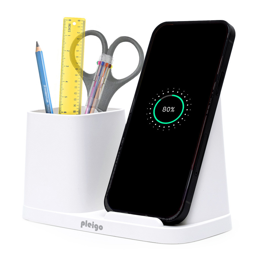 액센 플레이고 멀티 펜꽂이 고속무선충전기 (A114) (화이트)