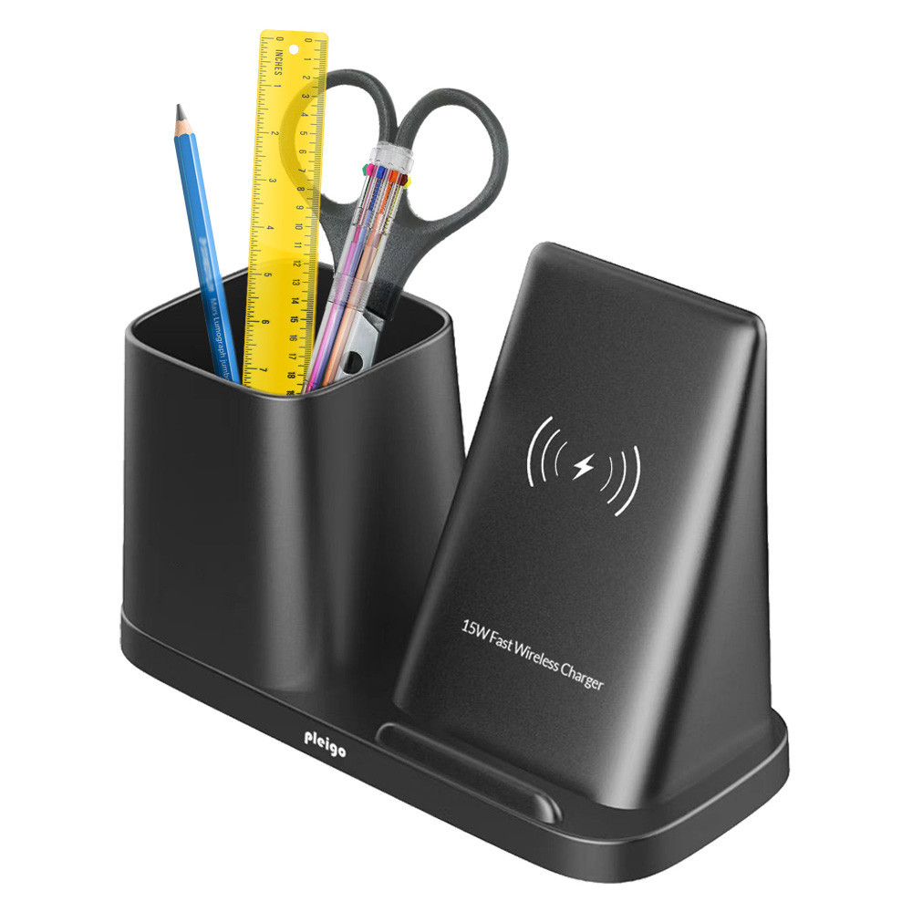 액센 플레이고 멀티 펜꽂이 고속무선충전기 (A114) (블랙)