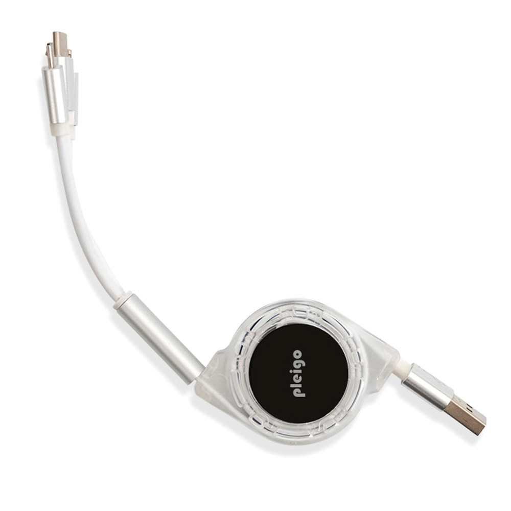액센 플레이고 휴대폰충전케이블 3in1 충전 릴케이블 (CB100) (화이트)