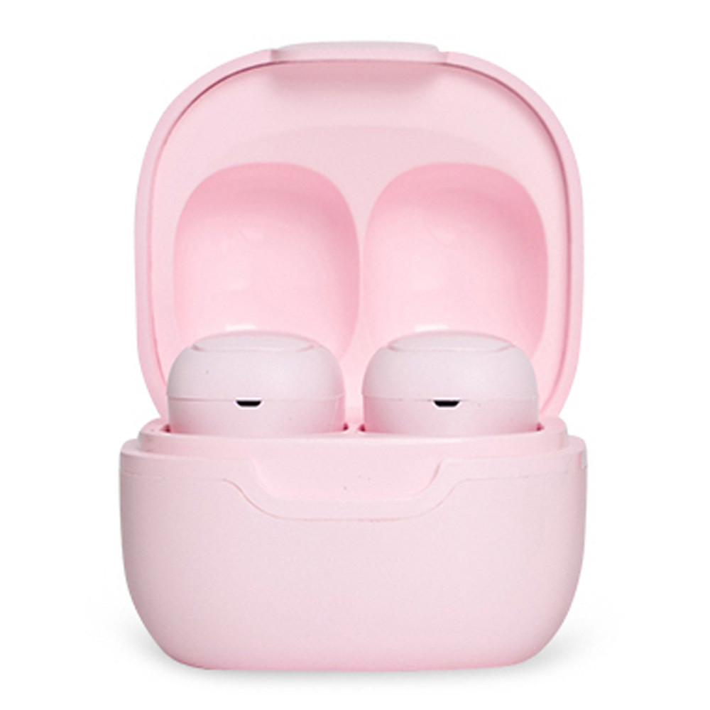 액센 플레이고 블루투스이어폰 미니큐브 TWS 무선 이어폰 5.3 (N650) (핑크)