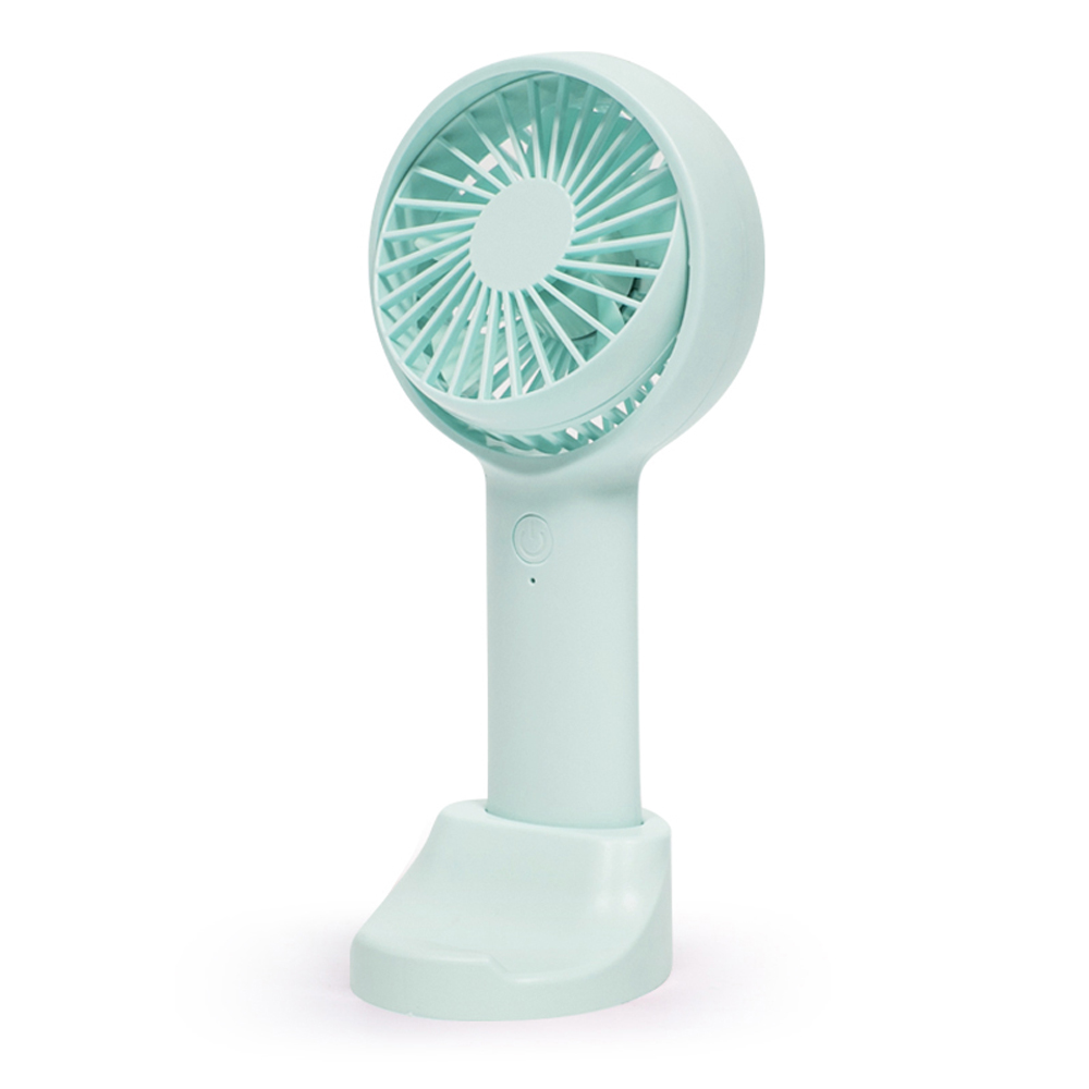 액센 미니선풍기 핸디팬 거치형 각도조절 3단 핸디 선풍기 (그린)