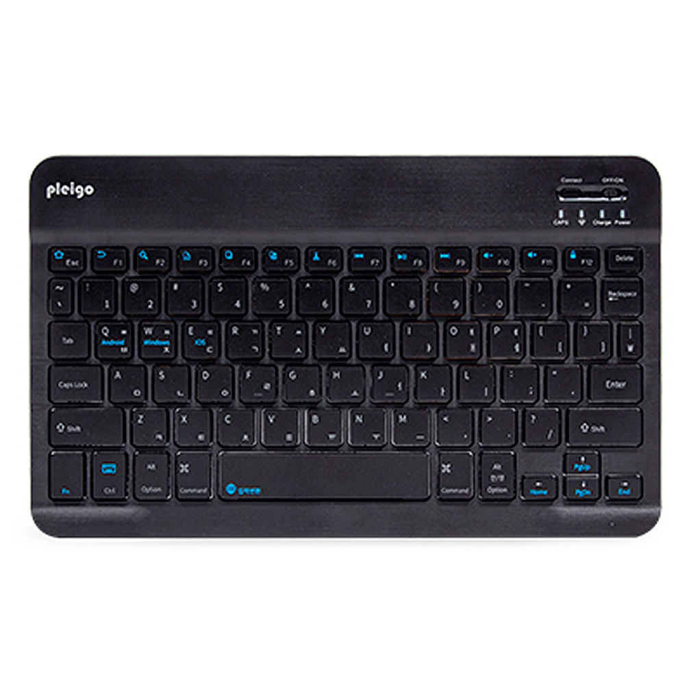 액센 블루투스키보드 플레이고 무선 저소음 휴대용 파스텔 블루투스 슬림 키보드 (블랙) 무선키보드