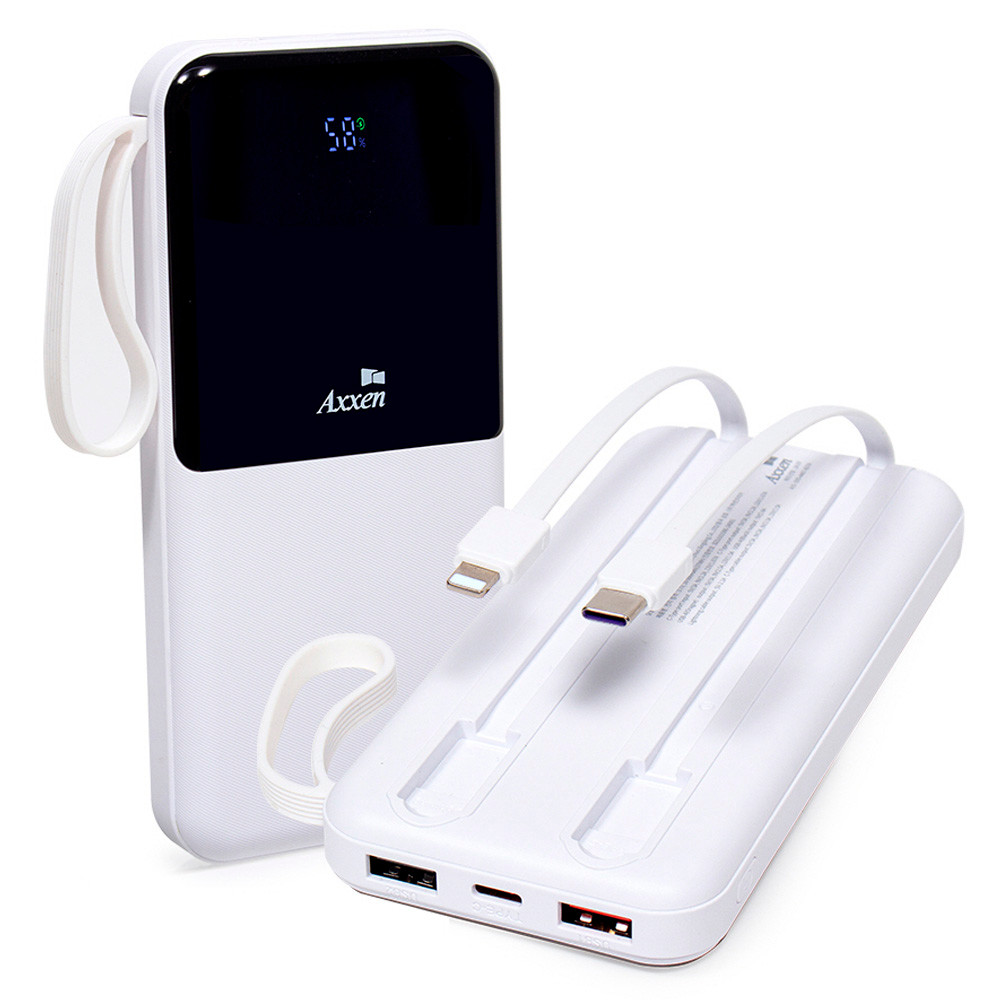 액센 보조배터리 케이블 일체형 고속충전 보조밧데리 10000mAh B511