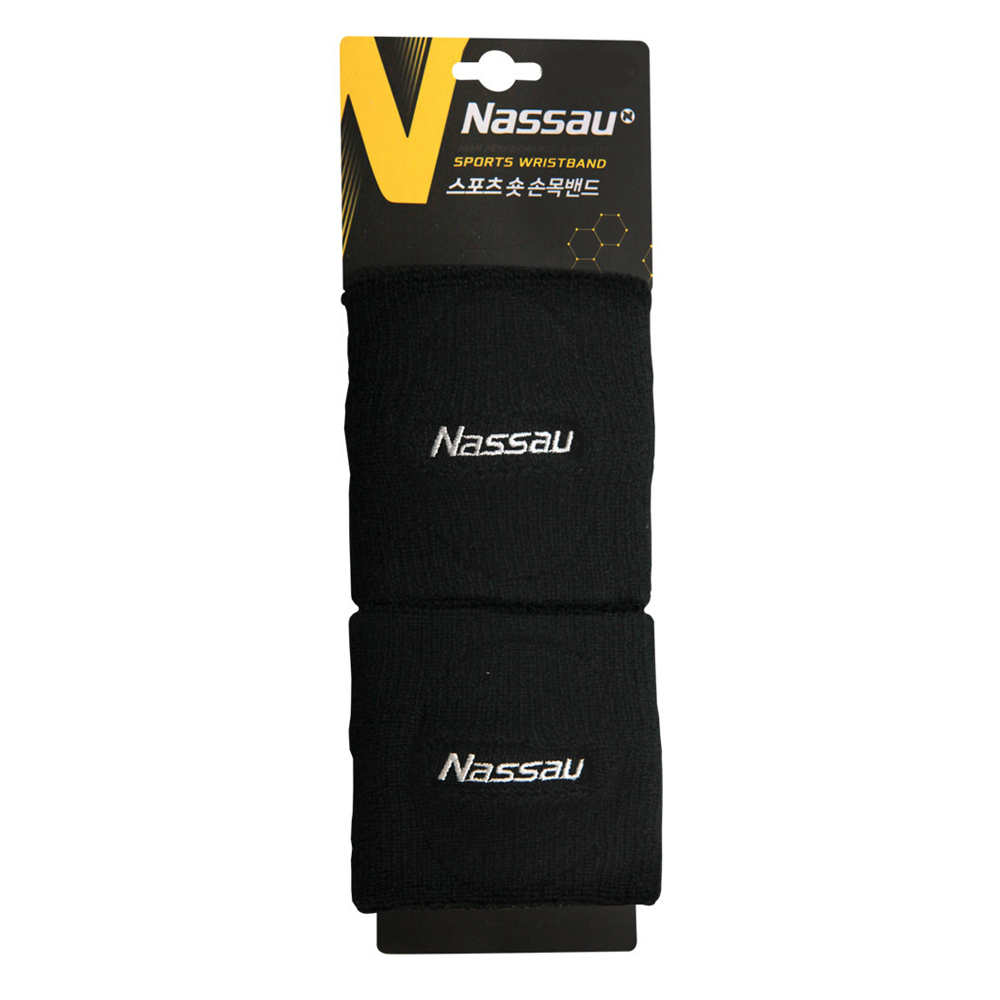 낫소 손목밴드 숏 2개입 (블랙) (NSBDSS)
