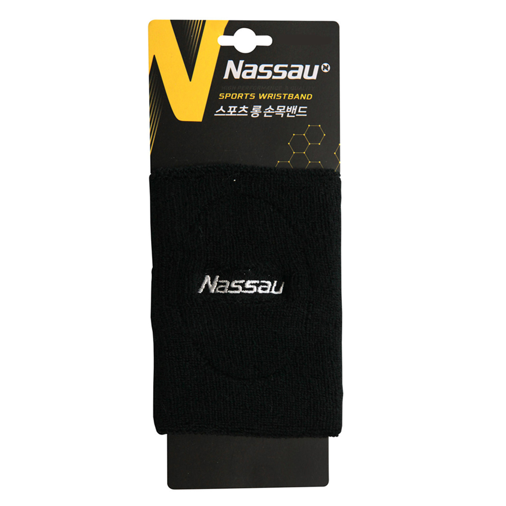 낫소 손목밴드 롱 1개입 (블랙) (NSBDSL)