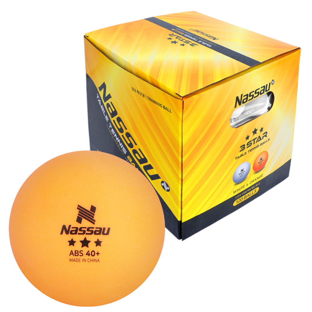 낫소 3성 탁구공 120입 ABS (오렌지) (NXTT-120)