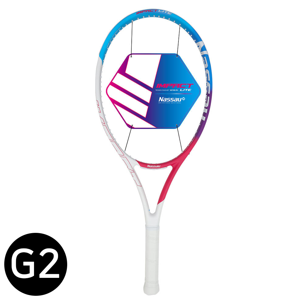 낫소 테니스라켓 임팩트 테니스 라켓 라이트 (그립 사이즈 G2) (NSTNR-IPL)
