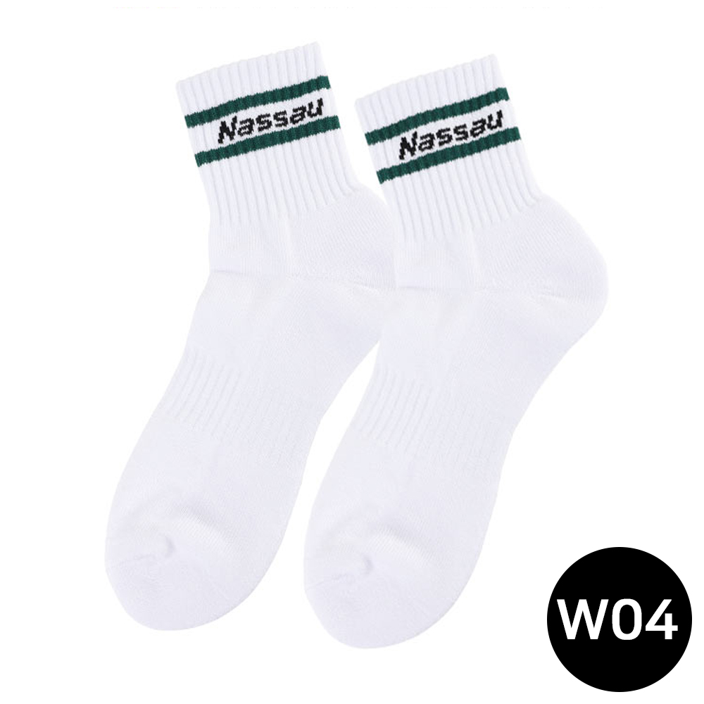 낫소 스포츠양말 그린 여자 중목 양말 (NSGSM-W04)