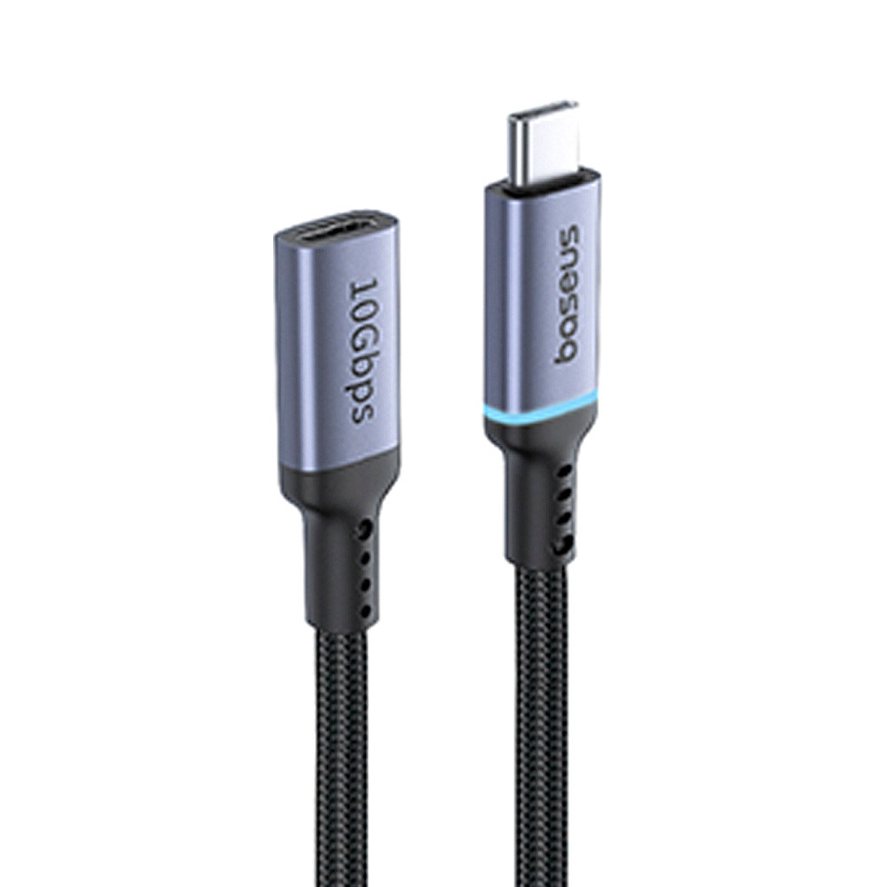 베이스어스 C타입고속충전케이블 고속충전케이블 C타입 10Gbps 100W 연장 케이블 0.5M