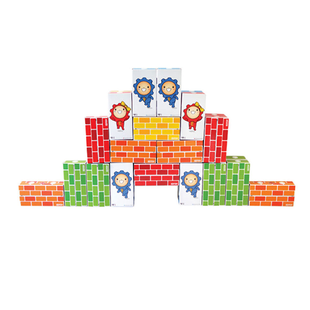 ●에드토이 일반자석 종이벽돌 블록 40pcs