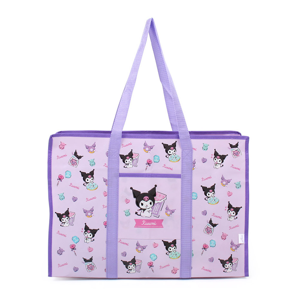 핑크망고 쇼핑백 쿠로미 심쿵 포켓 타포린백