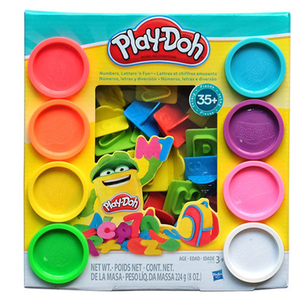 플레이도 클레이 숫자와 알파벳 놀이 (21018) 찰흙 도우 점토놀이