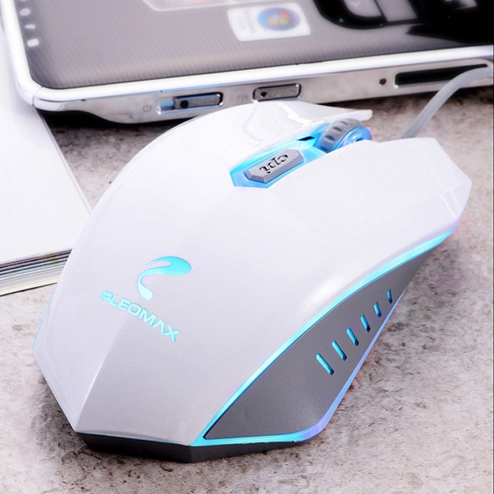 PLEOMAX LED 게이밍 마우스 (M310) (화이트)