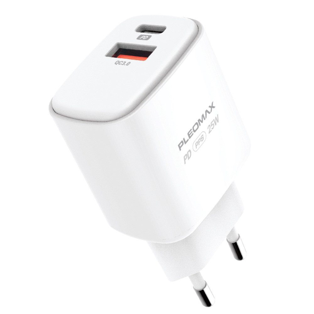 PLEOMAX 가정용 충전기 PD25W USB (PMQC-E2500-2P) (케이블미포함)