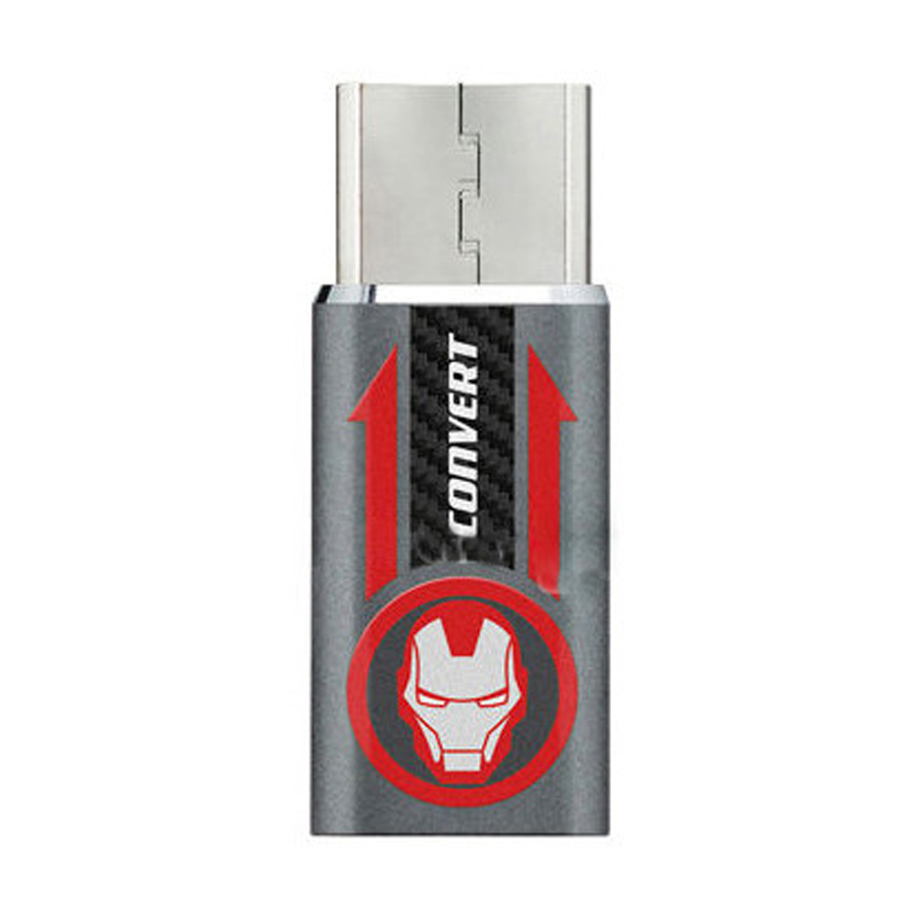 한정특가) S2B 마블 메탈 컬러 어답터 C타입 (아이언맨)