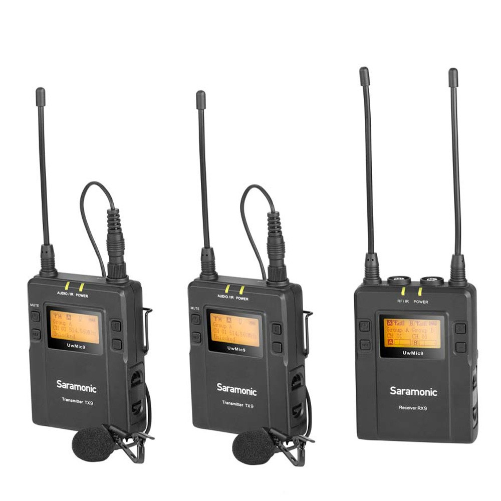 Saramonic UHF 무선 송수신 소형 마이크 UwMic9 KIT2