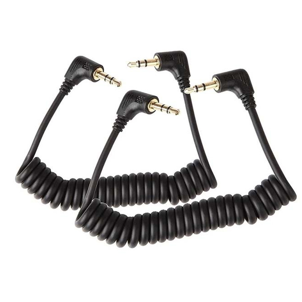 Saramonic 코일형 TRS 출력 잭이 있는 3.5mm 케이블 2팩 SR-CS350