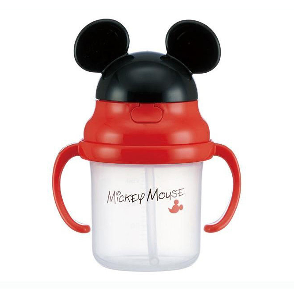 스케이터 캐릭터 스트로 양손잡이 유아동 머그컵 (미키마우스)