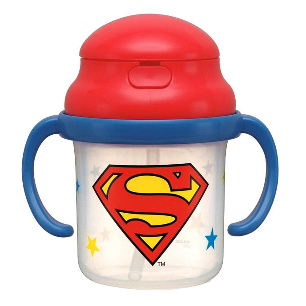 스케이터 캐릭터 스트로 양손잡이 유아동 머그컵 230ml (슈퍼맨)