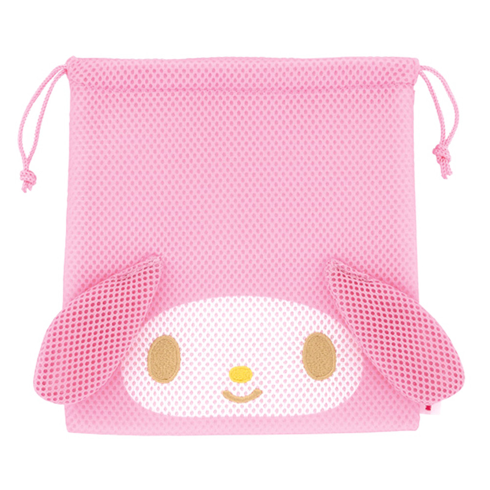 스케이터 파우치 마이멜로디 메쉬 조리개 파우치백