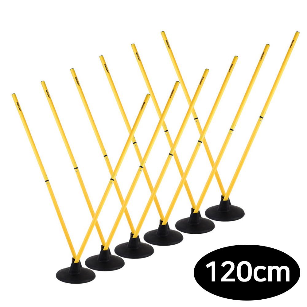 낫소 축구용품 드리블 훈련 세트 120cm 분리형 (60cm x 2개입) 유소년용 (NSO-R782)
