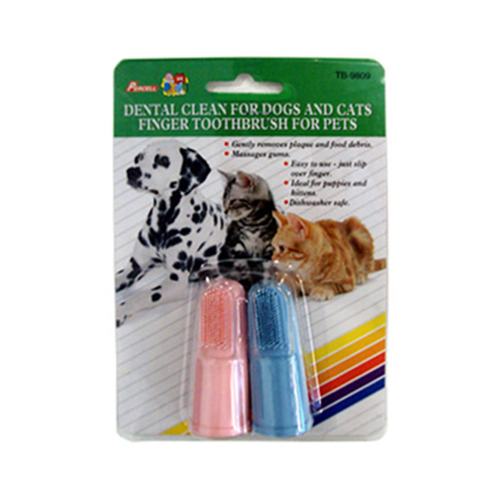 퍼셀 애완용 손가락 칫솔 2p