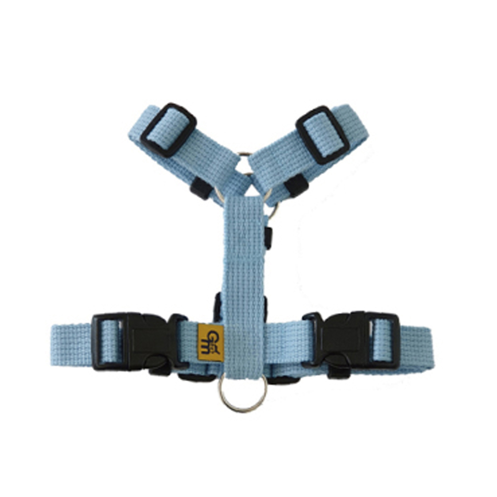 지엠펫 면 H하네스 (파스텔블루) (중형견용)